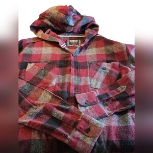 Company Eighty One Hooded Flannel Button Up Size Med